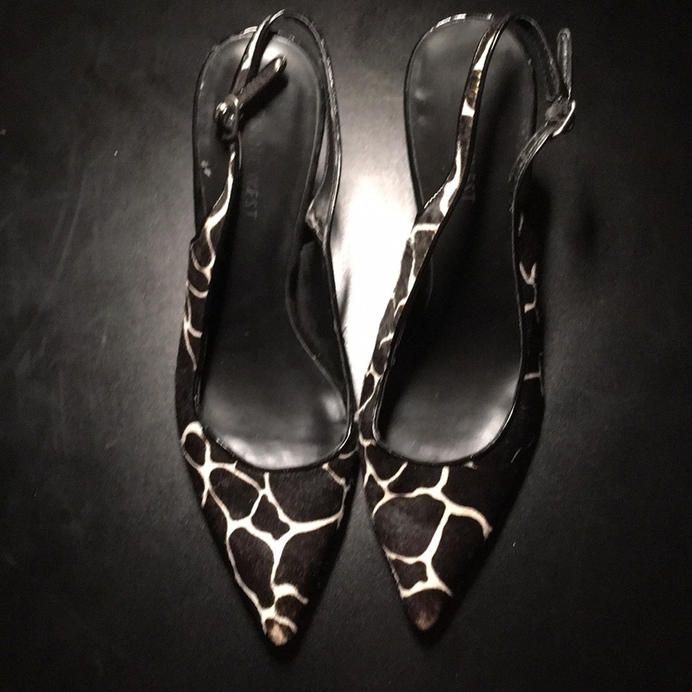 USED Nine West Slingback Pointy Toe Pump Size 7.5M